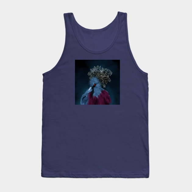 Victorian Crowned Pigeon Tank Top by mkeeley